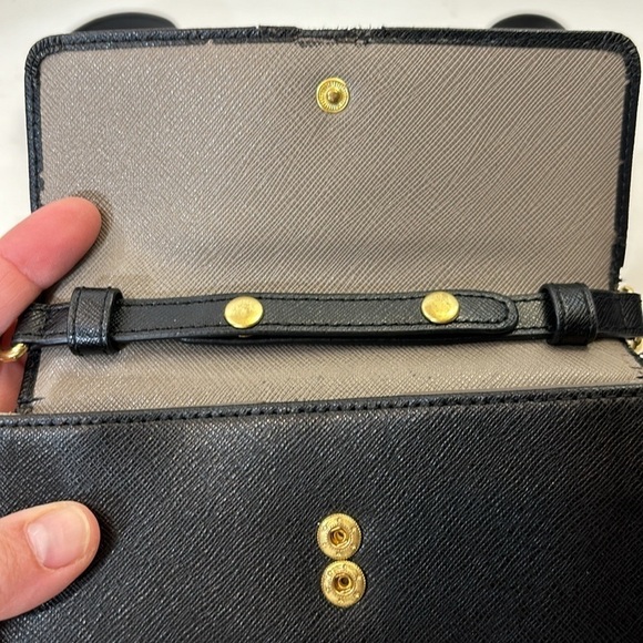 Neiman Marcus Black Leather Crossbody Purse - Picture 5 of 7